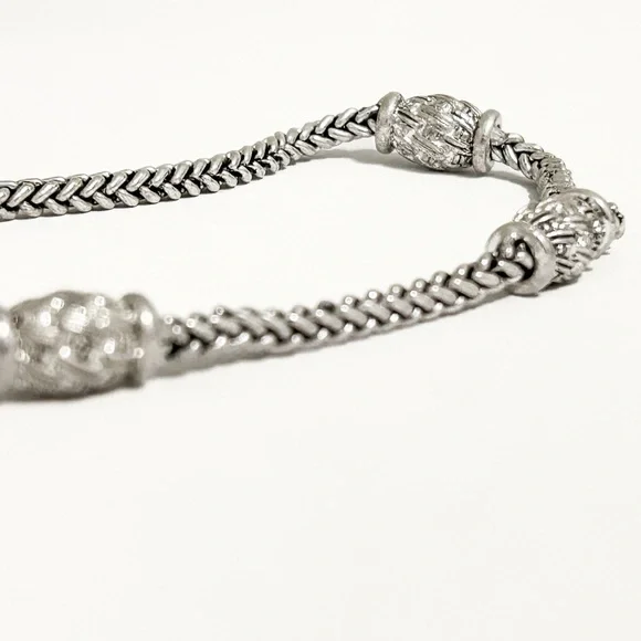 Napier Silver Necklace with Intricate Accents - Picture 7 of 14